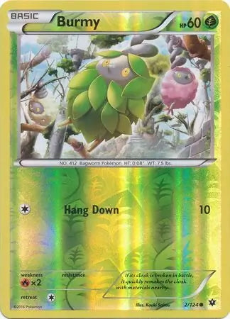 Fates Collide Burmy #2/124 reverse holo